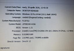 De vanzare laptop Fujitsu LifeBook A556--Procesor i5-6200U--8 GB RAM-DDR4--SSD — miniatură 7